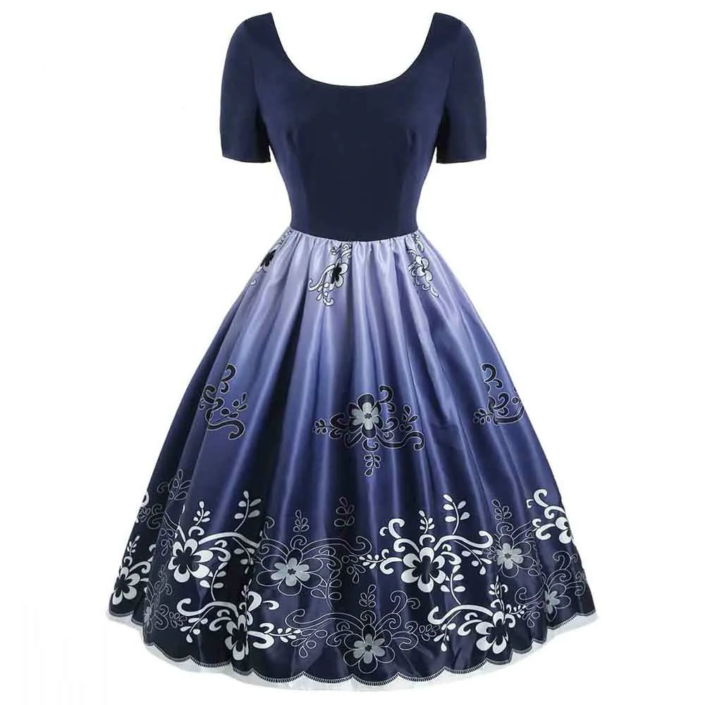 Женское летнее платье стильное плиссированное с цветочным принтом женское