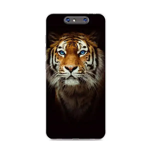 Zte blade v8 Чехол, силиконовый tigon живопись животного Мягкий ТПУ задняя крышка для Zte blade v8 защитный чехол для телефона s оболочка - Цвет: KK08