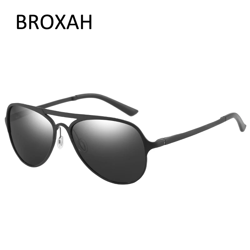 Ретро Overized очки Для мужчин поляризованных солнцезащитных очков алюминия и