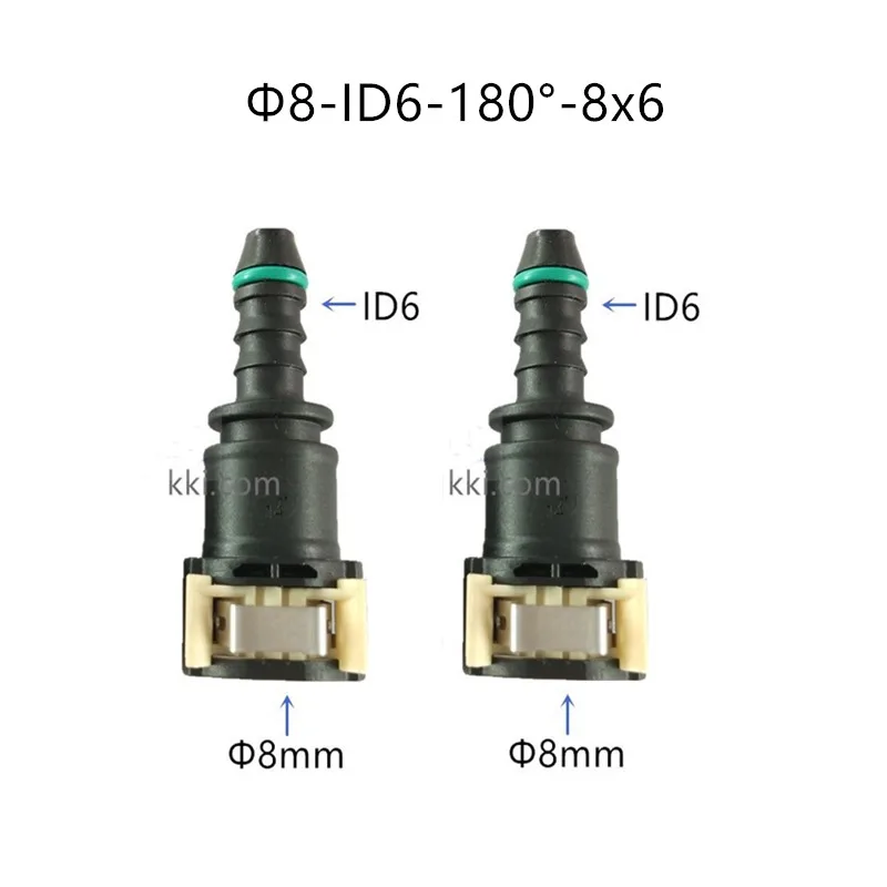 D8mm-ID6 Топливопровод разъемы быстрого разъем Бензин фильтр топливный фильтр для peugeot и Citroen два предмета много - Название цвета: A
