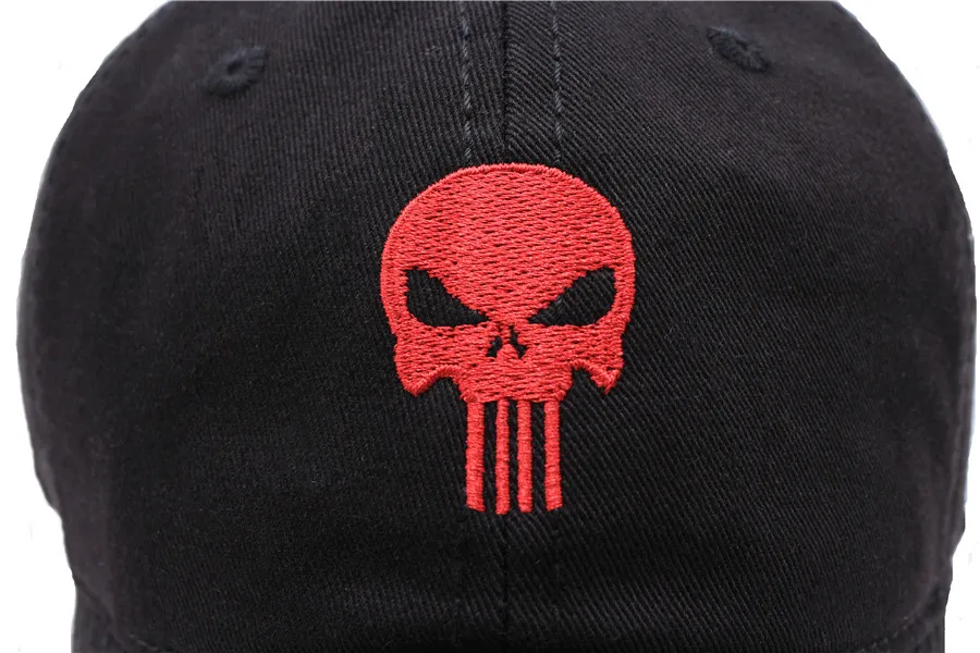 Высокое качество вышитые герой США Каратель Череп Логотип Бейсбол Кепки Snapback