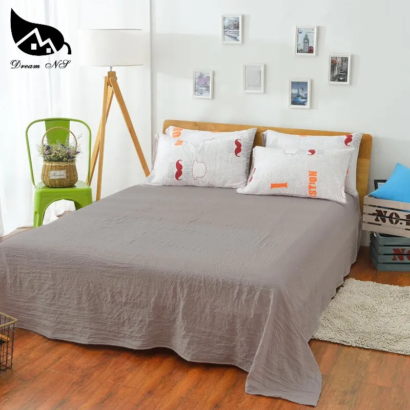 Dream NS 245x230 см из чистого стираного хлопка, очень мягкие плоские простыни для скандинавских, простые, теплые, мягкие, для дома, спальни, домашний текстиль, простыни