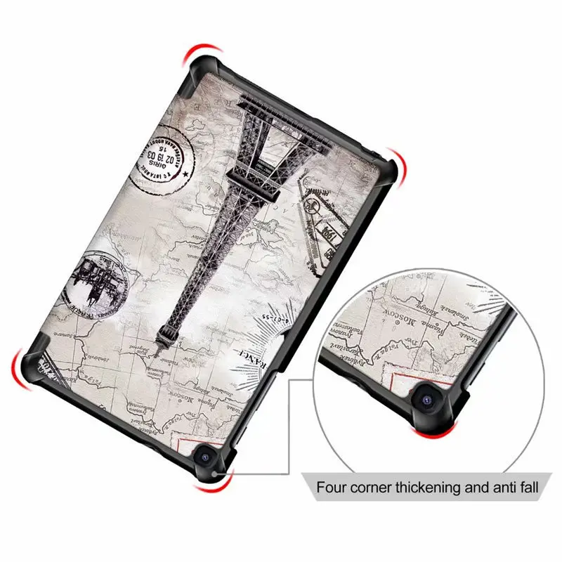 3-Folded Standing Case For Samsung Galaxy Tab A 8.0&quot inch 2019 S-Pen Magnetic Cover SM-P200 SM-P205 Funda Capa | Компьютеры и офис