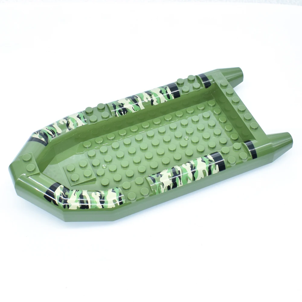 Строительные блоки в стиле милитари игрушки DIY совместимая резиновая лодка Dingey