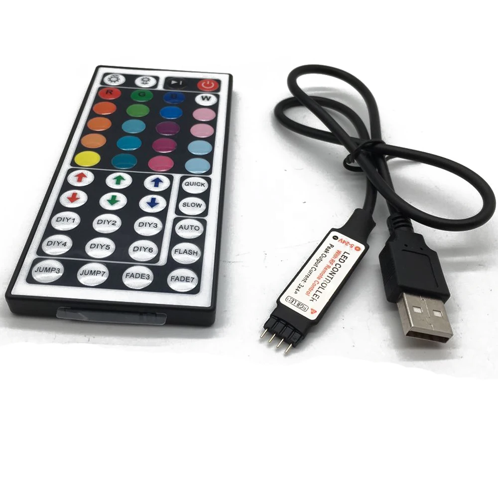 Светодиодная лента 5 12 24 V Вольт RGB USB IR RF пульт дистанционного управления 5V 12V 3 17 Key