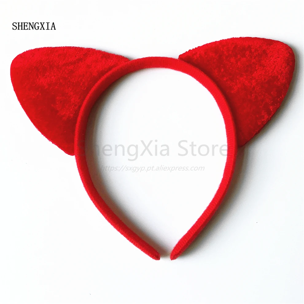 Хэллоуин животное три части призрак Фестиваль красные наушники повязка