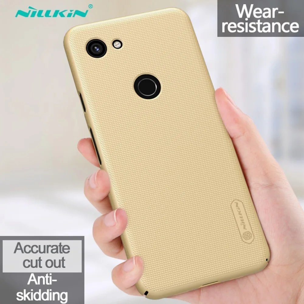 Gold Для Google Pixel 3a XL чехол для телефона NILLKIN матовая защитная задняя крышка для Google Pixel 3a чехол с держателем для телефона - Цвет: Gold