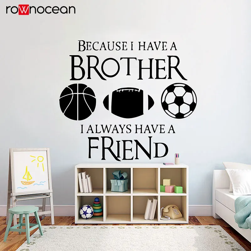Бейсбольная наклейка цитата на стену бейсбольные виниловые наклейки брат