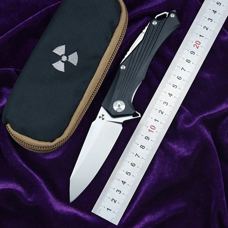 

LEMIFSHE JK3287-G10 Flipper D2 стальное лезвие G10 + стальная ручка уличный охотничий Карманный кухонный складной нож для фруктов инструмент для повседнев...