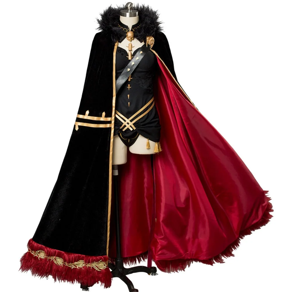 Fate Grand Order FGO Lancer Ereshkigal Rin Косплей Костюм без головной убор с изображением черепа аксессуары