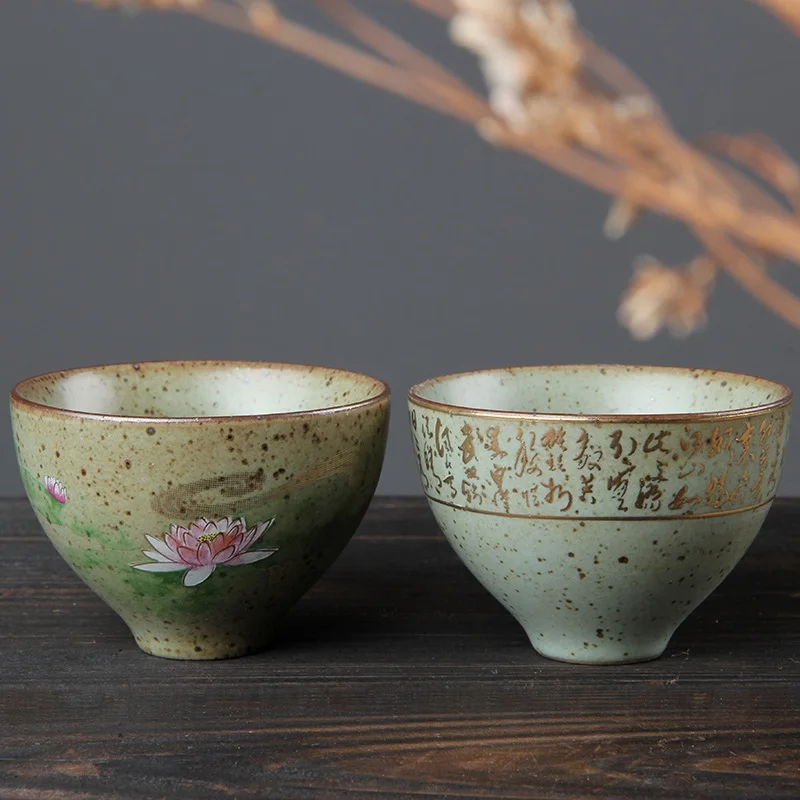 Ретро минималистский японский стиль грубый керамика персонализированные ручной