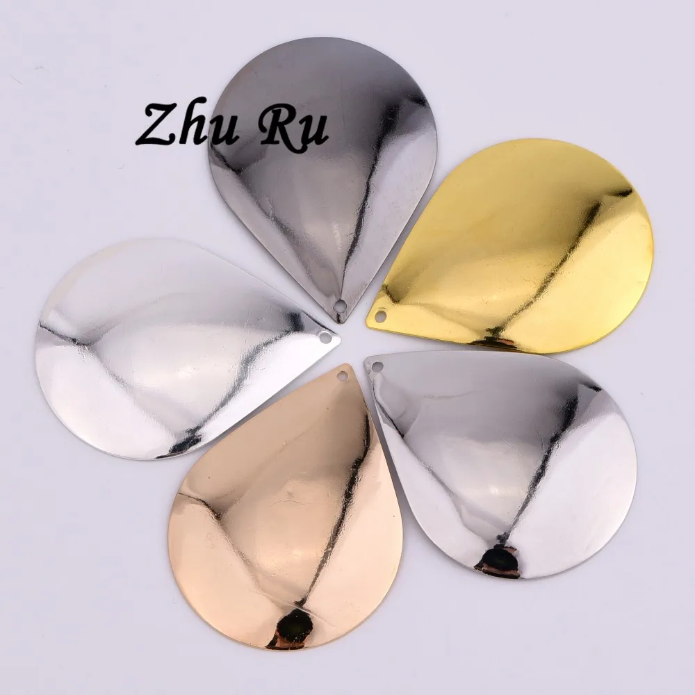 10 шт. ZHU RU 40*30 мм большая капля воды большие серьги Подвески гравитационная форма