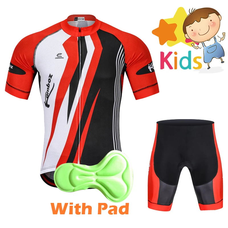 Новинка 2020 комплект из Джерси для мальчиков и девочек одежда велоспорта детей Ropa