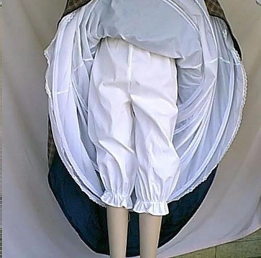 ผู้หญิง Lolita Vintage อุปกรณ์เสริม Cosplay เครื่องแต่งกายสีขาวหวาน Bloomers กางเกงขาสั้นความปลอดภัย