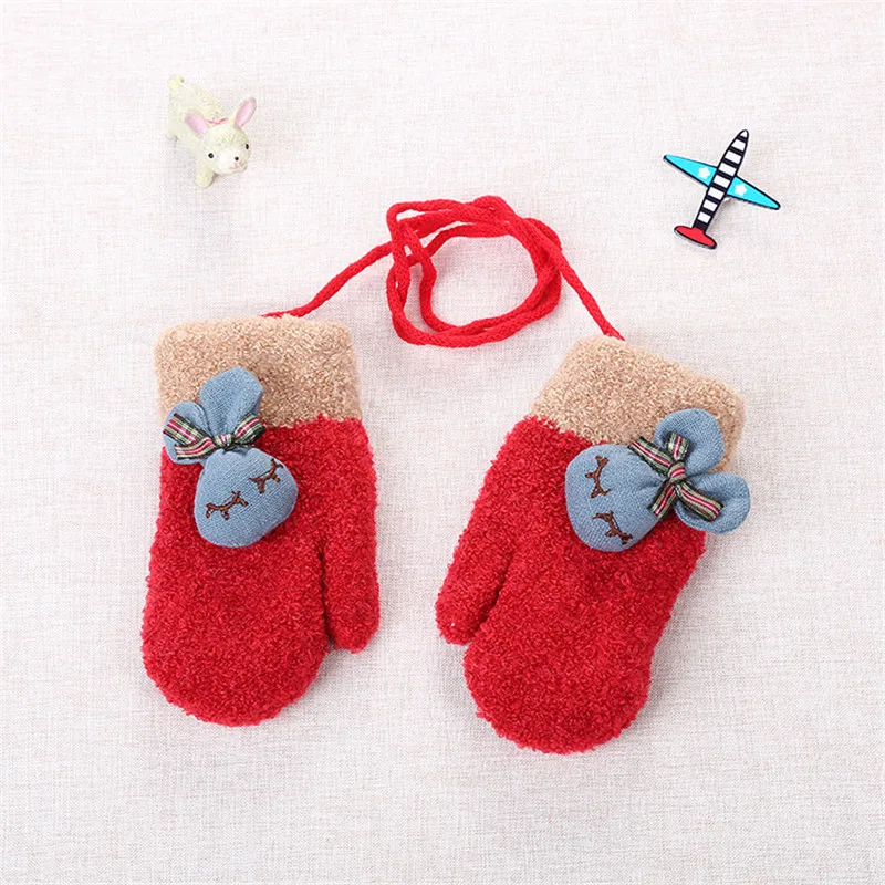 1 пара милый мультяшный маленький кролик уплотненный теплый хлопок для маленьких