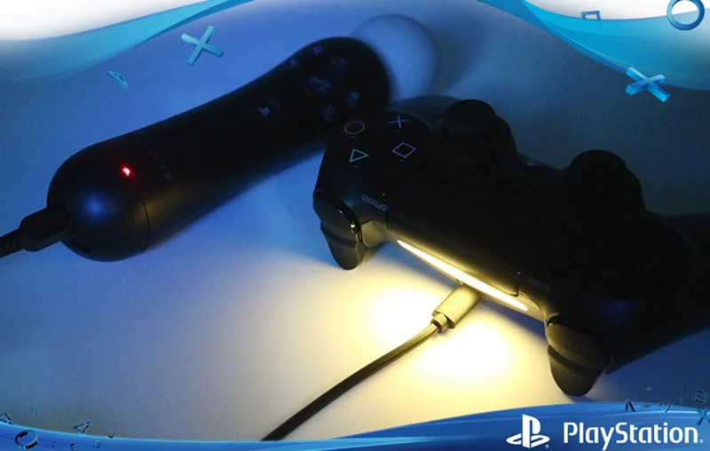 2 в 1 usb зарядный кабель адаптер для PSVR PLAYSTATION VR PS4 11.5ft/3 5 m двойной шок