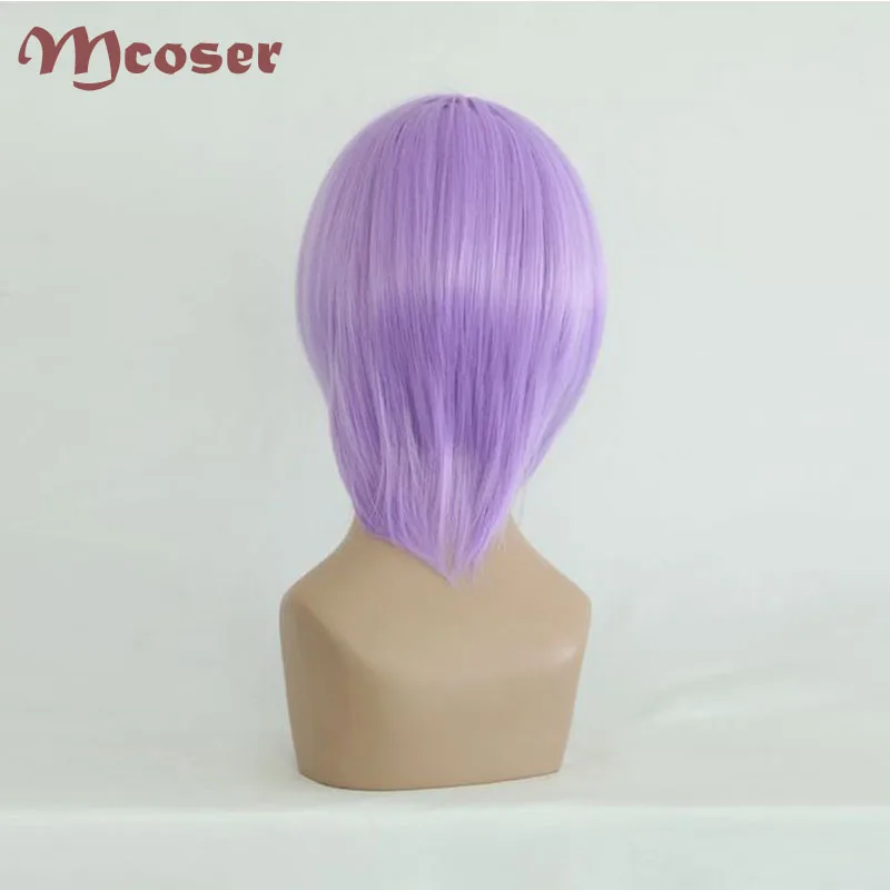 MCOSER 35 см короткий Синтетический прямой светло фиолетовый карнавальный костюм