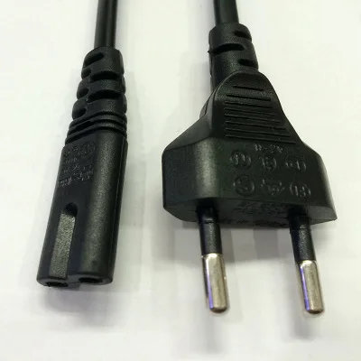 0.6 m small European standard double round eight-tail power cord camera adapter | Электроника