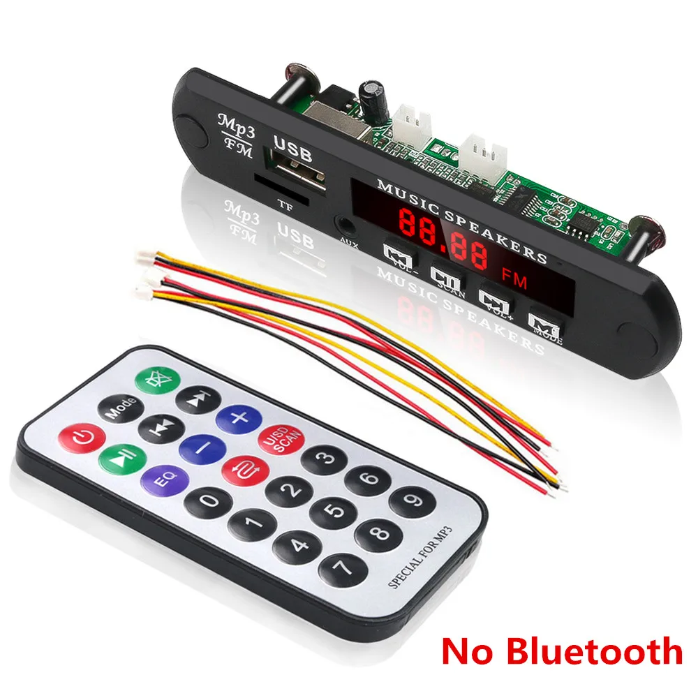 Автомобильный комплект KEBIDU без Bluetooth 5 В 12 MP3 WMA WAV декодер плата mp3 плеер