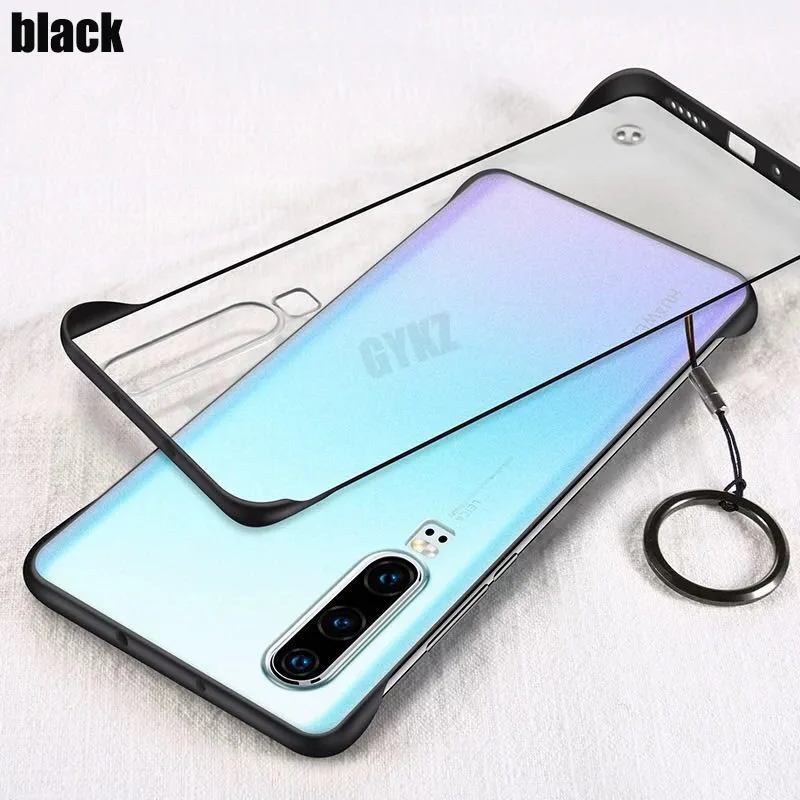 GYKZ чехол для телефона для huawei P30 P30pro роскошный Бескаркасный PC чехол для телефона для huawei P30 Pro Чехол TPU чехол для huawei P30 - Цвет: Black