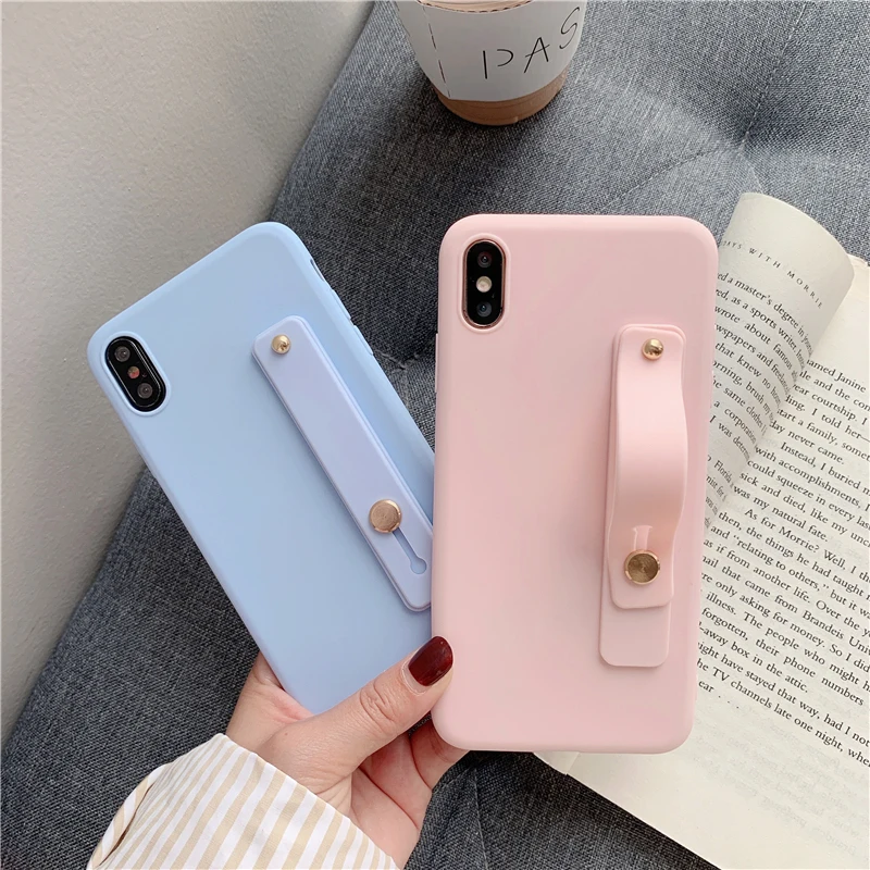 Ainike силиконовый браслет для рук чехол на запястье подставка мягкий TPU iPhone 5S SE 6 6splus