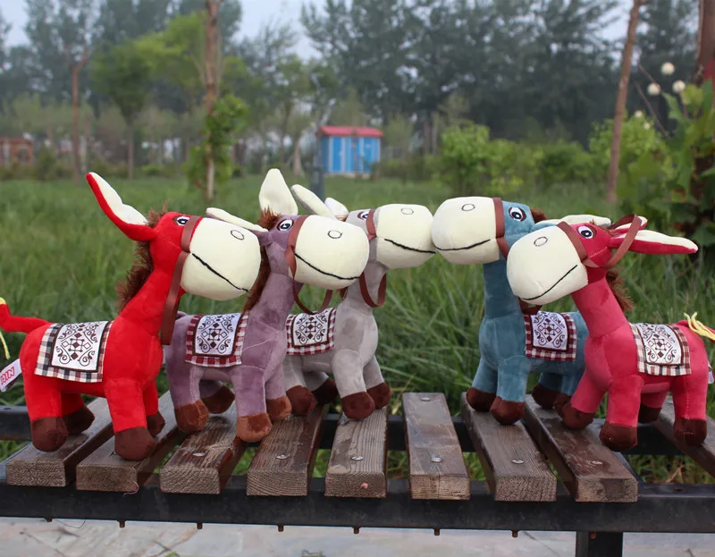 Маленький милый плюшевый осел игрушка творческий кукла Ослик подарок около 25