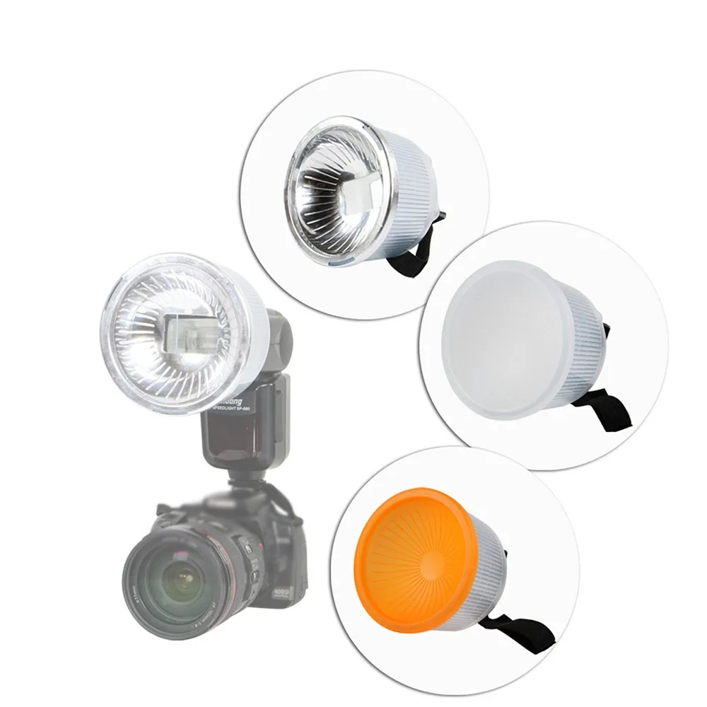 Yongnuo Рассеиватель Вспышки камера Вспышка Speedlite Универсальный облачный сверкающий+ крышка купольный Набор для Canon Nikon Triopo Meike sony