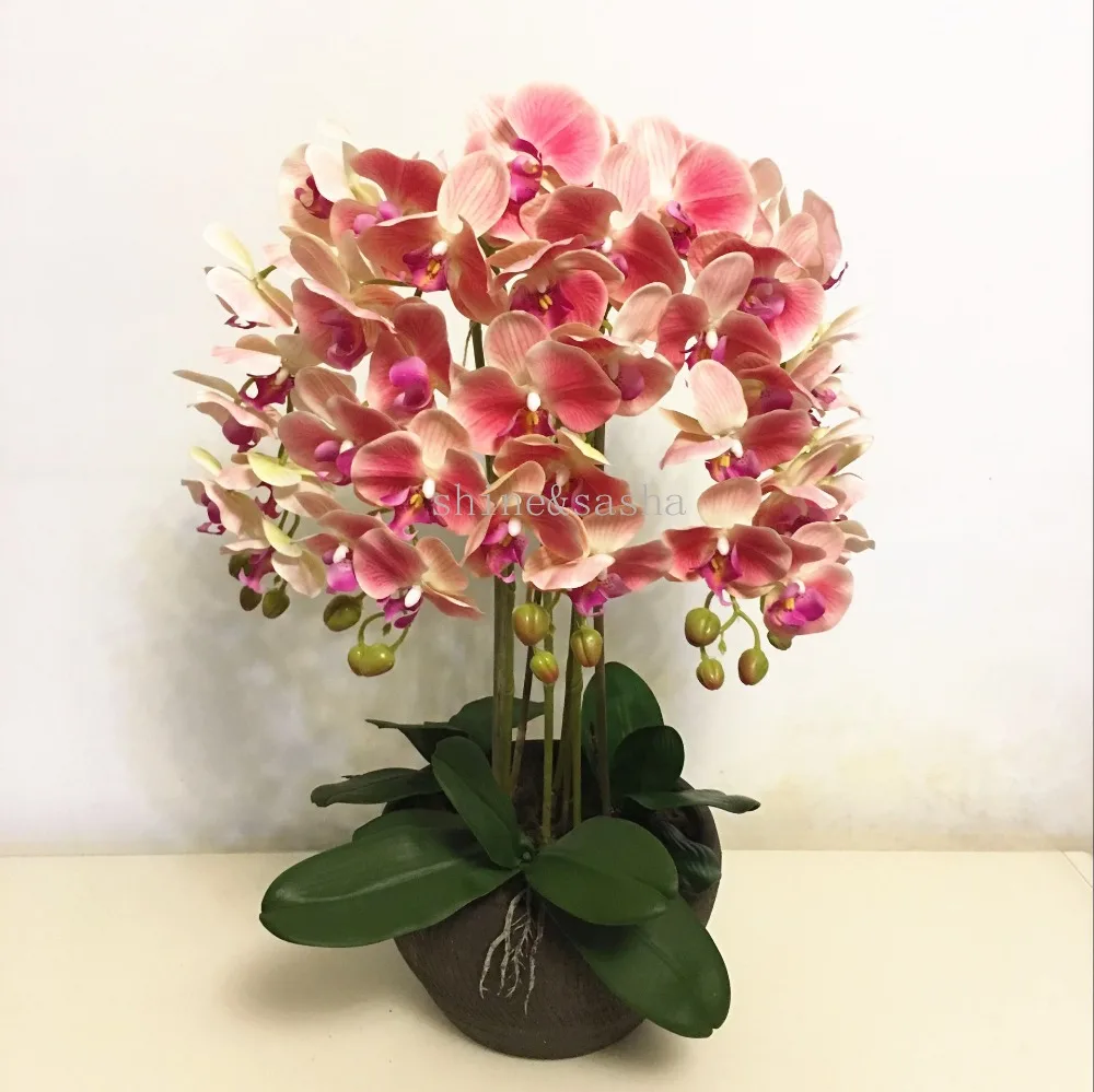 Искусственная орхидея с 3D принтом Орхидея ручной работы большой размер Бабочка