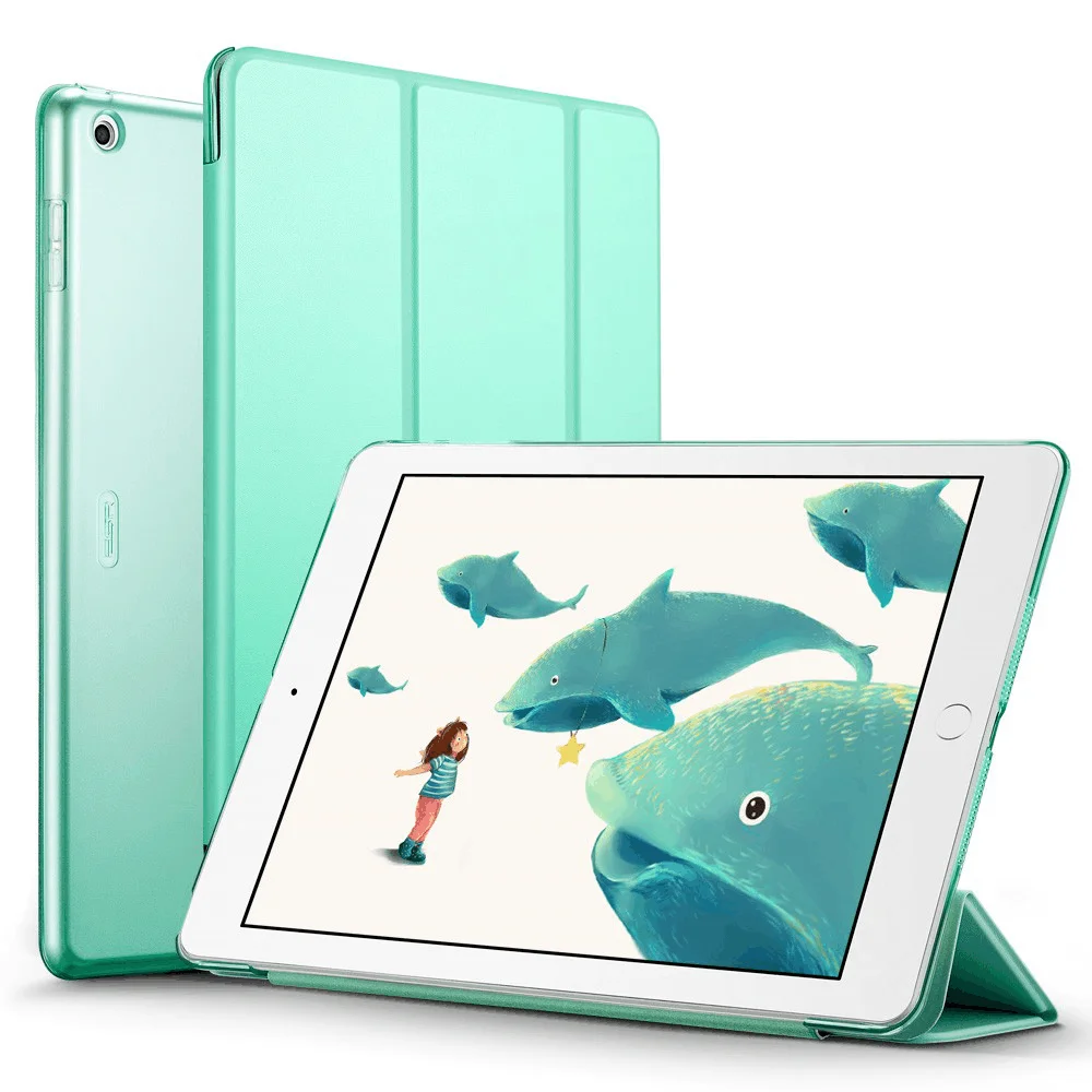 Чехол для iPad 9.7 дюймов, ESR ура Цвет искусственная кожа+ Ultra Slim Light Вес PC задняя крышка для iPad 9.7 Новинка года модель