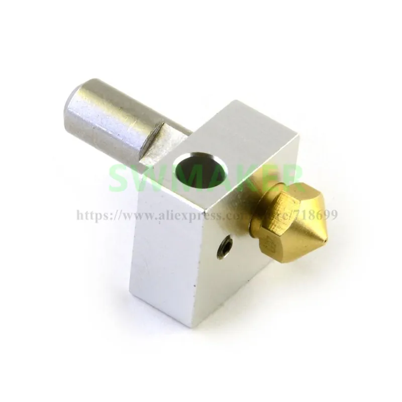 SWMAKER 3d принтер MK10 экструдер Hotend 0,4 мм Насадка горло нагреватель Блок для FlashForge Wanhao CTC
