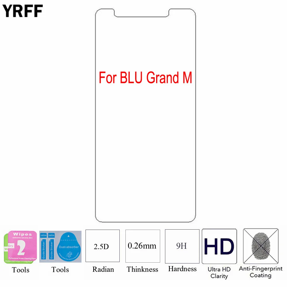10 шт. для Blu Grand M X R2 Plus R1 HD 2.5D 0 26 мм 9H Закаленное стекло Защитная пленка экрана