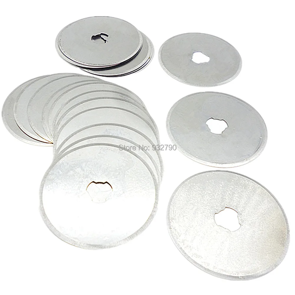 

20pcs 45mm Rotary Cutter Spare Blades Paper Photo Card Cutter Fabric Paper Circular Cut Patchwork Leather Sewing Quilting Blade