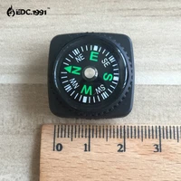 200pcslot belt buckle mini compass for paracord bracelet outdoor camping hiking travel emergency survival navigation tool