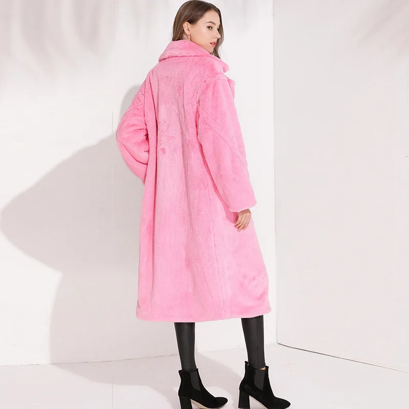 Womens Fashion Wool Blend Warm Winter Coat Streetwear Long Female 2018 Autumn Outerwear Plus Sizes Casual Outwear VN01 | Женская одежда