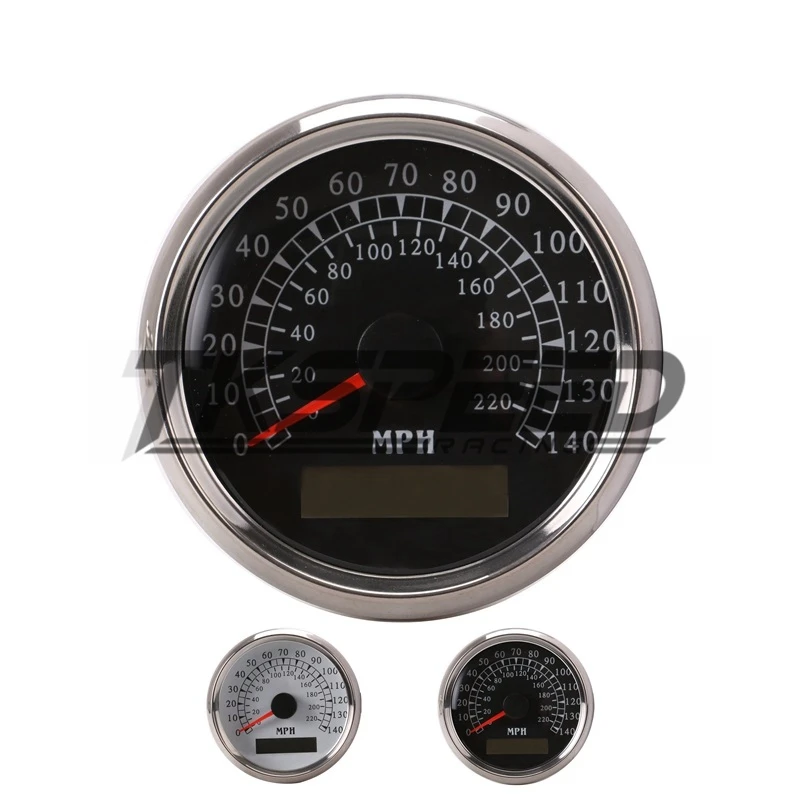 Бесплатная доставка gps Спидометр морской/Авто 140 MPH 3-3/8 &quot/86 мм красный