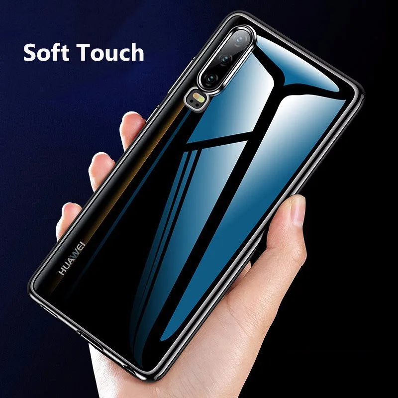 Чехол MUCHI для Huawei P30 Lite роскошный мягкий прозрачный чехол с лазерным покрытием Pro