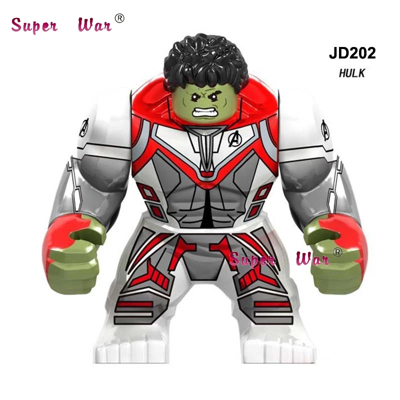 JD202 Один Мстители Marvel эндшпиль большой размер танос Халк Железный человек паук черный гном Черная пантера строительные блоки детские игрушки - Цвет: JD202
