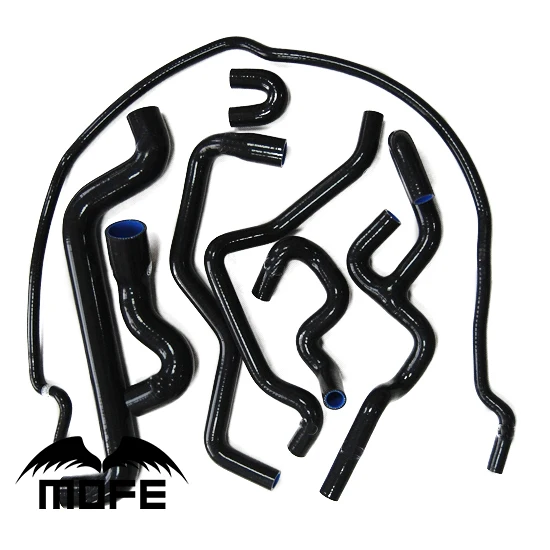 

Customized / Original Logo 8PCS Silicone Heater Hose For Saab 9-5 1999-2001 Black