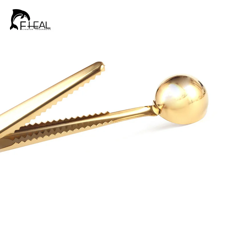 FHEAL 1 шт. золото Нержавеющая сталь Кофе Scoop многофункциональная сумка