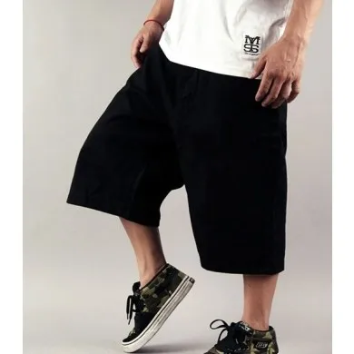 Baggy Shorts for Men Denim Jeans Bermuda Streetwear - Black | Мужская  одежда | АлиЭкспресс