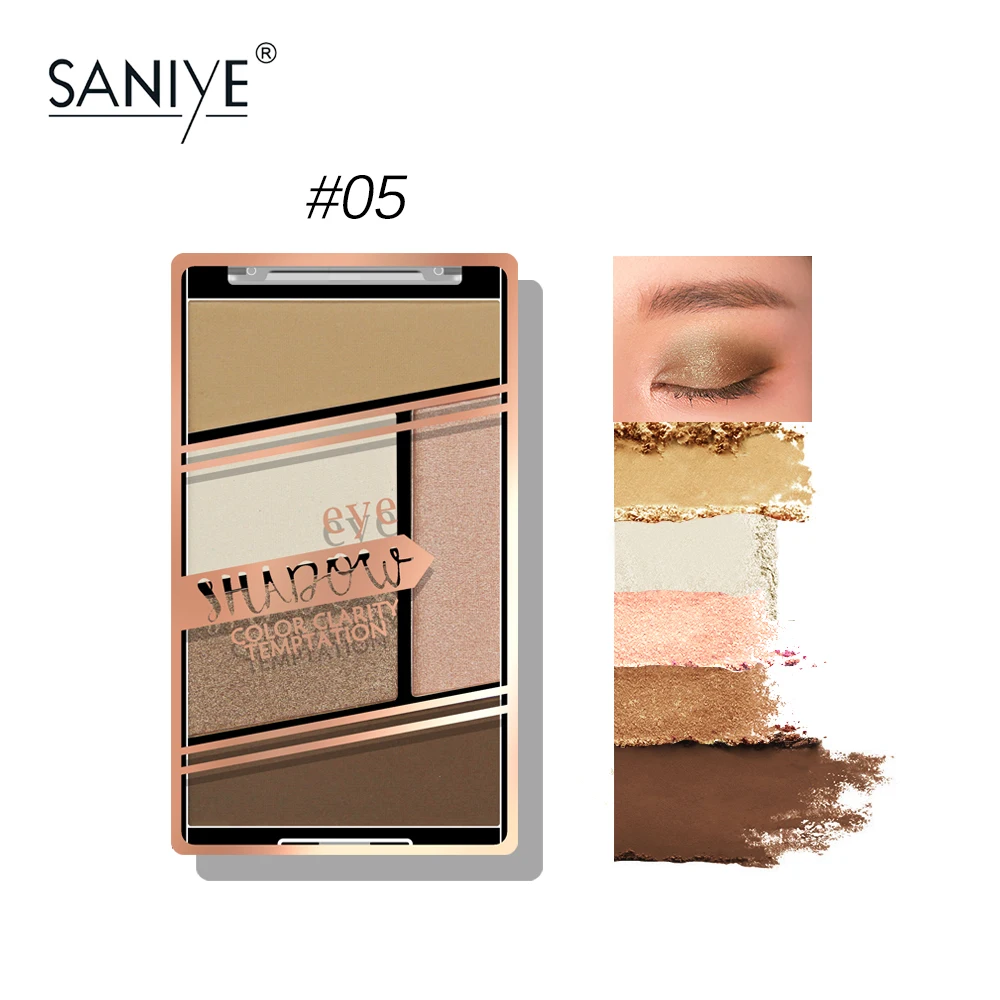 SANIYE мерцающие матовые тени для век Палитра Макияж Красота Тени sombras de ojos