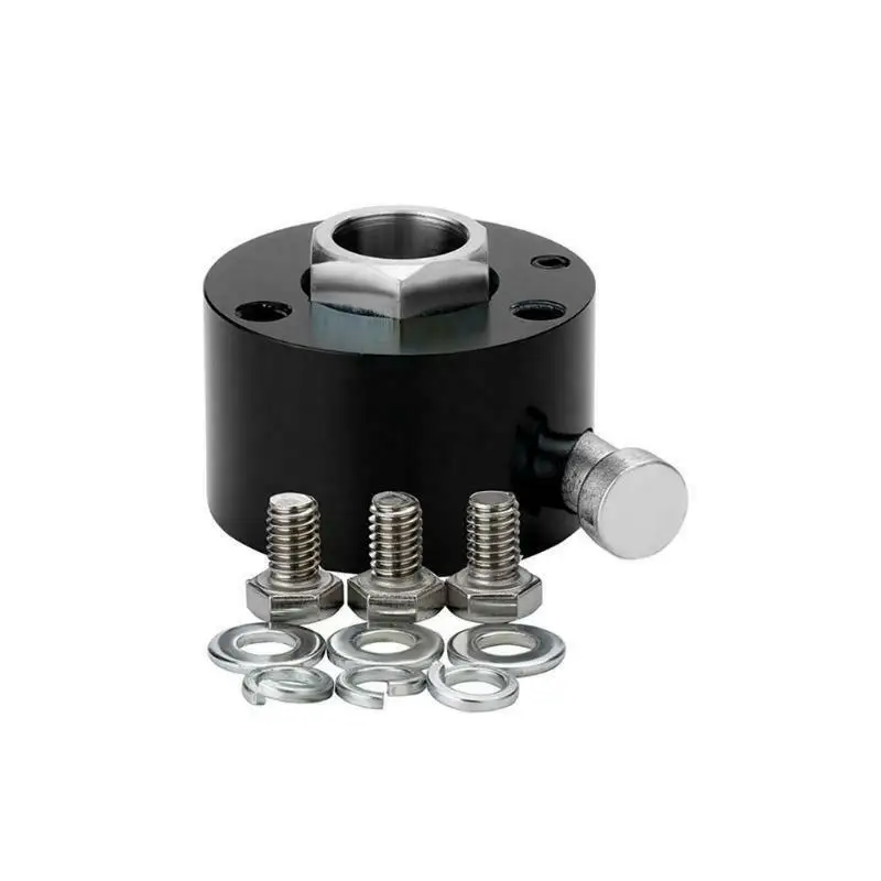 

1 Pcs 3/4" Shaft Size Black Steering Wheel Quick Release Disconnect Hub Aluminum alloy with Push Button Car Auto Controller