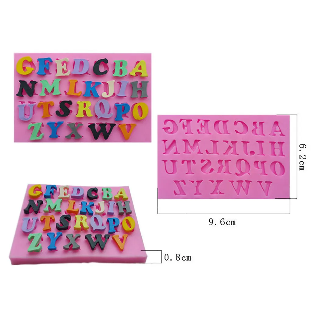 3 шт./компл. алфавит силикагель форма для торта печенье резак инструменты