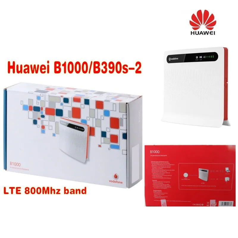 Беспроводной роутер VODAFONE LTE B1000/HUAWEI B390S 2 WLAN + 4x LAN антенны 4g|wireless router|router wirelesshuawei