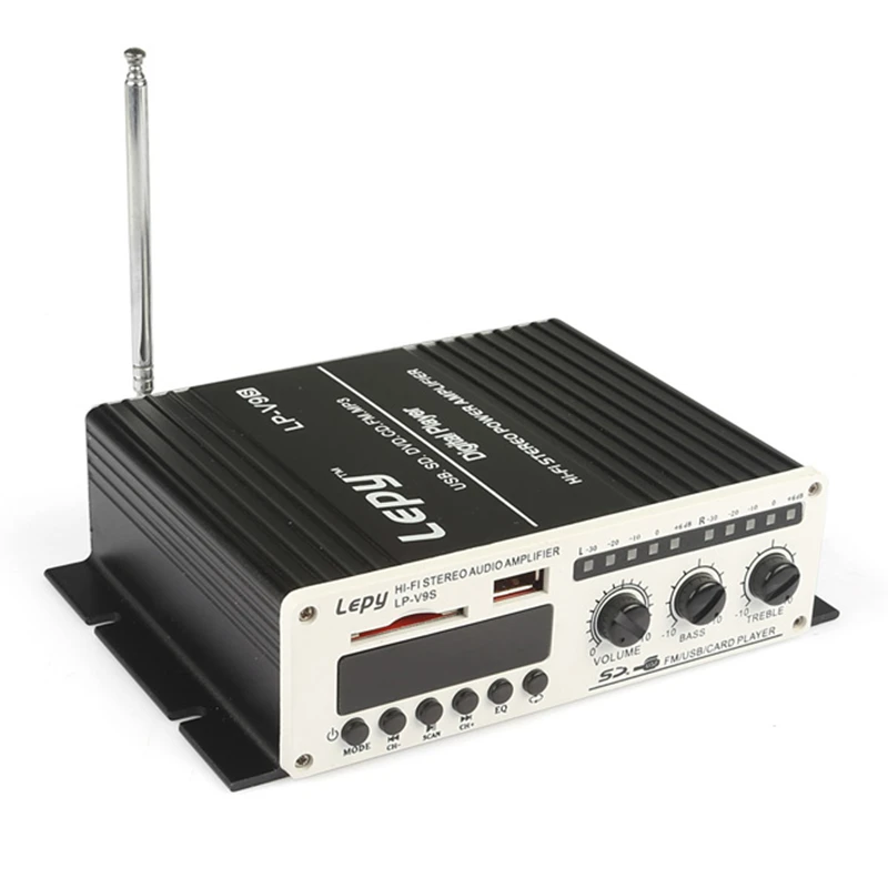 Lepy LP-V9S Max 180 Вт 20 Гц-10 кГц 2CH мини-переносной Hi-Fi стерео цифровой Мощность Усилители