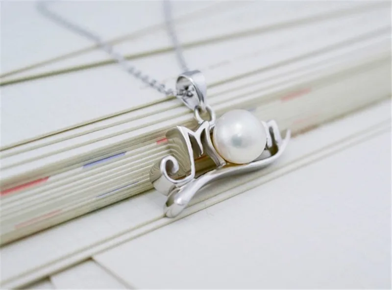 US STOCK 15% Off Simulated Pearl Cubic Zirconia Heart Pendants Mother's Day Female Colar Mom's Necklace Women Uloveido Y123 |