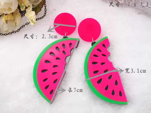 Длинные серьги в стиле хип хоп панк модные стильные летние большие акриловые