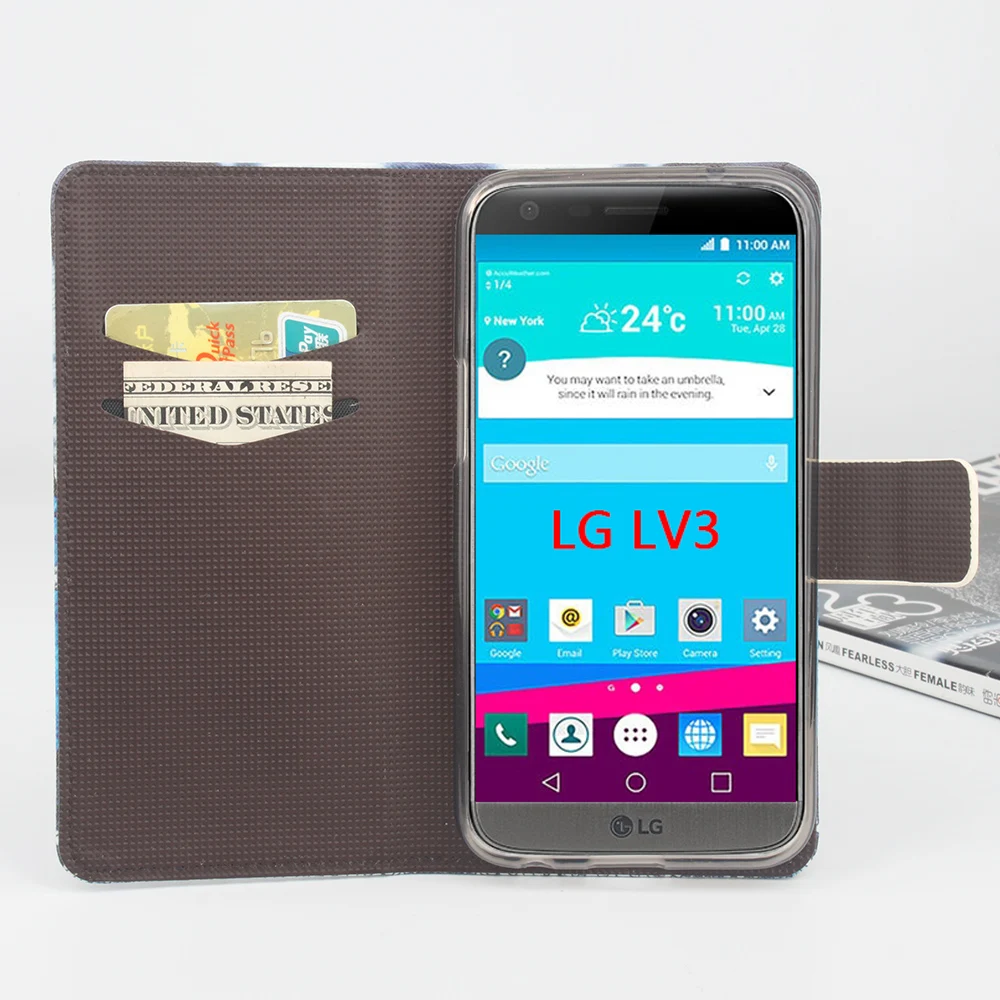 Чехол для LG LV3 K8 LV5 Модный женский чехол с рисунком бабочки G5 K4 K7 K10 кожаный