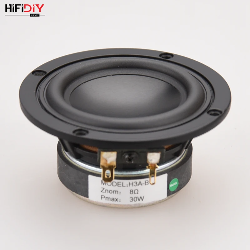 HIFIDIY LIVE hifi 3,6 3,5 дюймов 93 мм полночастотный динамик 8OHM 30 вт высокий альт бас громкоговоритель H3A-B