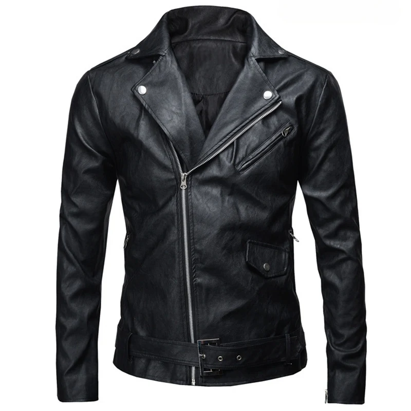 MFERLIER осень для мужчин бомбер куртки hipster молния искусственная кожа модные